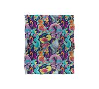 DreamWorks Trolls Blanket, 152 x 127 cm Trippy Pattern Super Soft Throw Blanket DreamWorks Multicolor 152 x 127 cm