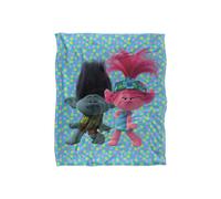 DreamWorks Trolls Blanket, 152 x 127 cm Troll Group Super Soft Throw Blanket DreamWorks Multicolor 152 x 127 cm