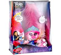 DreamWorks Trolls World Tour Hair Dance Poppy, Interactive, Talking and Singing Doll with Moving Hair, for Girls and Boys from 4 Years