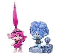 DREAMWORKS TROLLS World Tour Rock City Bobble with 2 Figures, 1 with Bobble Action Plus Base, Toy inspired by the film, Trolls World Tour