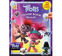 DreamWorks Trolls World Tour Sticker Book Treasury - Activity Books for kids, 350 reusable stickers, 96 pages of fun