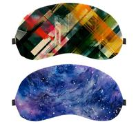 Dreamy Abstract Space Starry Sky Universe 2-Pack Light-Blocking Soft Breathable Sleep Mask Eye Masks Sleeping Mask