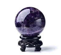 Dreamy Amethyst Ball Crystal Sphere, Palm Stone,Purple,60mm