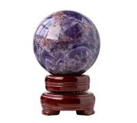 Dreamy Amethyst Ball Quartz Crystal Sphere for Home Decor Divination Witchcraft Fortune Telling Gifts,Purple,80~85mm