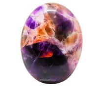 Dreamy Amethyst Crystals and Healing Stones - Large Palm Stone Crystals Piedra - Crystal for Good Luck, Positive Energy, Meditation - Unique Stocking Stuffers and Birthday Gifts for Women, Men