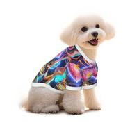Dreamy and Psychedelic Anime Dog T-Shirt Clothes Apparel Puppy Vest Pet and Elastic Tank Top Clothing, Dogs Cats Pullovers Cute Breathable Soft Medium