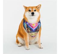 Dreamy and Psychedelic Anime Pet Scarf Stylish Triangle Bid Scarf Bandana Pet Accessory,Washable Pet Kerchief for Girl Boy Dogs or Cats Small