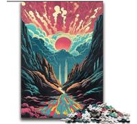 Dreamy Beautiful Mountains 2000 Piece Jigsaw Puzzles for Adults & Teens, Stress Reliever Staycation Kill Time with Matching Poster And Trivia Sheet (70x100cm)