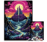 Dreamy Beautiful Mountains Adult Jigsaw Puzzles 1000 Pieces Impossible Jigsaw Puzzles for Adults Intricate Design for Teenagers, DIY Decor, And Brain-Boosting Fun 50x75CM/19.68x29.52inch