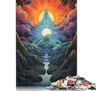 Dreamy Beautiful Mountains Jigsaw 1000 Pieces for Adults Creative Games Puzzle Games for Adults for Kids 1000pcs (75x50cm)