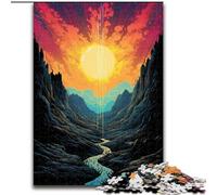 Dreamy Beautiful Mountains JigsawPuzzle 1000 Pieces for Adults, Challenging Game And Family Play Artists Collection, Fine Art for Age 14 Years Up (26x38cm)