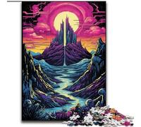 Dreamy Beautiful Mountains JigsawPuzzle 1000 Pieces for Adults, for Age 14+ Home Art Decor Family Games Christmas Birthday Gifts (26x38cm)