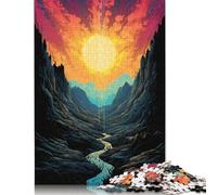 Dreamy Beautiful Mountains Puzzle Brain Teaser 100% Recycled Cardboard Jigsaw Puzzle for Kids And Adults Age 12 Years Up 1000pcs (75x50cm)