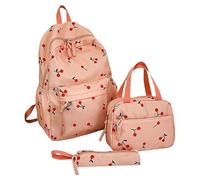 Dreamy Bow Backpack for Girls with Lunch Box Bow Backpack Cute Comfortable Everyday Set Small Backpacks Girls Glitter, pink, Einheitsgröße