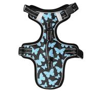 Dreamy Butterfly Blue Black Reflective Vests for Large Dogs for Dog pet Dog Training Accessories Cat Harnesses Chaleco para perro