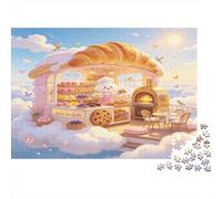 Dreamy Cloud Bakery 1000 Piece Jigsaw Puzzle Paper for Adults Cozy Baking Scene Jigsaw Puzzle for Family Stress Relief Decor Gift 52x38cm/1000pcs