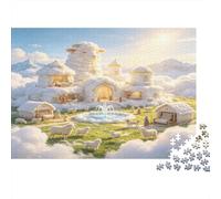 Dreamy Cloud Farm 1000 Piece Jigsaw Puzzle Paper for Adults Pastoral Landscape Relaxing Focus Boost Family Fun Home Decor Gift 38x26cm/1000pcs