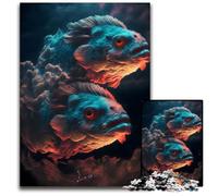 Dreamy Cloud Pisces 1000 Piece Jigsaw Jigsaw Puzzles for Adults Challenging Brain Teaser - Relaxing Toy for Teenagers 26X38CM/10.23x14.96inch