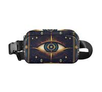Dreamy Color Tarot Eye Fashionable Fanny Pack Waist Bag for Women Men Multipurpose Running Belt Bag Waist Pack with Adjustable Strap for Travel Vacation Running