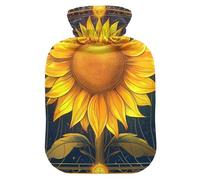 Dreamy Colors Tarot Sunflower hot-Water Bottle with Soft Cover, 2L hot Water Bags for Period Cramps, Hand Feet Warmer, Bolsa de agua Caliente para el Dolor