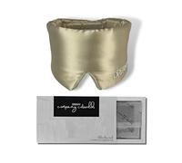 Dreamy Company Cotswolds 100% Mulberry Silk Sleep Mask - Luxury Oversized Blackout Eye Mask for Skin, Hair & Travel (Champagne Gold)