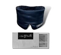 Dreamy Company Cotswolds 100% Mulberry Silk Sleep Mask - Midnight Bleu | Luxury Oversized Eye Mask & Blackout Blindfold for Deep Rest & Travel (Midnight Bleu)