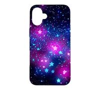 Dreamy Cotton Candy Night Sky Aesthetic Case for iPhone 16 Plus