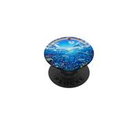 Dreamy Dolphin Rainbow Ocean Art PopSockets Adhesive PopGrip