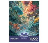 Dreamy Ecological Secret Realm Jigsaw Puzzles Puzzles for Adults Kids. 1000 Pieces Interesting Great Gifts Challenge Toy Educational Game Home Decoration for Educational Games Gifts 70x50cm/1000pcs