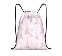 Dreamy Eiffel Tower Unisex Drawstring Bag Durable Swimming Bags Foldable String Backpack For Sports Yoga Swim