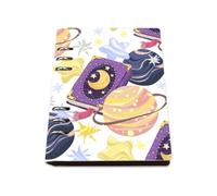 Dreamy Fairy-Tale Space A5 Notebook, Pu Leather Notebooks A5, Lined Paper Meeting Notebook 180Pages/90Sheets, Notepad for Home, Note Pads for Meeting, Office Paper Products Women Man
