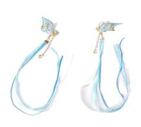 Dreamy Flat Clip Hairpin 2000s Ribbon Cottagecore Flower Headdress Bunches Elegant Butterfly Headdress