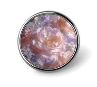 Dreamy Floral Pattern Button Pin,Design Your Own Personalized Pin Back Button Badges Exquisite Round Badge Travel Brooch Metal Decorative Pins for Hat Clothes Backpack