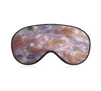 Dreamy Floral Pattern Sleep Mask Block Light Eye Sleep Shade Cover Comfortable Lightweight Sleeping Blindfold Soft Breathable Night Eye Cover Adjustable Band Eye Mask for Men Women