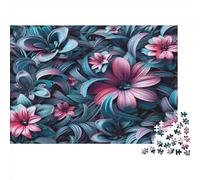 Dreamy Flower Jigsaw Puzzles Puzzles for Adults Kids. 1000 Piece Colorful Abstract Great Gifts Challenge Toy Educational Games Home Decoration for Adults& Kids Age 14 Years Up 1000pcs (75x50cm)