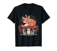 Dreamy Forest Fox with Mushrooms & Stars T-Shirt
