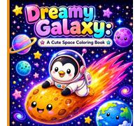 Dreamy Galaxy: A Cute Space Coloring Book: Fun & Relaxing Kawaii Space Adventures with Adorable Planets, Stars, Astronauts, Rockets & More for All Ages