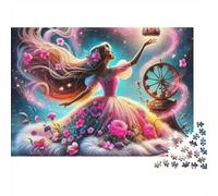 Dreamy Girl with Roses 1000 Piece Jigsaw Puzzle 52x38cm/1000pcs