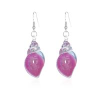 Dreamy Glow Seashell Earrings, Ocean-Inspired Seashell Shape Earrings, Bohemian Glow-In-The-Dark Sea Conches Earring, Creative Ocean Jewelry Gifts for Beach Vacations & Poolside Parties (Rose)