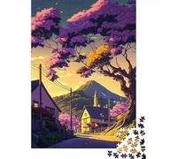 Dreamy Jigsaw Puzzle 1000Pc Recycled Paper for Adults IdyllicPuzzle Difficult Challenging Home Activity Festivals Celebration Gifts 52x38cm/1000pcs