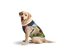 Dreamy Lamb Large Dog Vest Pure Cotton Breathable | Anti-Shedding Tank Top for Golden Retriever, Labrador, Husky | Comfortable Sleeveless Shirt for Large Breed Dogs, Outdoor Walking 5X-Large
