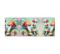Dreamy Little Mushroom Large Mouse Pad, Extended Gaming Mousepad,Non-Slip Rubber Base Keyboard Mat31.5x11.8 Inch,XLfor Office Home