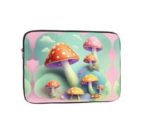 Dreamy Little Mushroom Printed Laptop Protective Case Portable Laptop Bag Suitable for Everyday Use 17 inch