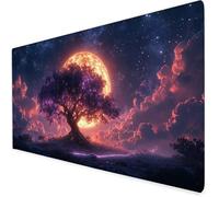 dreamy Mouse Mat XXL, 800x400x3mm Gaming Mouse Pad Large tree, Office Accessories Desk Mat, Waterproof Non Slip Rubber Base-Smooth Cloth Surface Mousepad, Apply To Office Home Or Gifts For Men A645