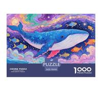 Dreamy Ocean 1000 Pieces Jigsaw Puzzle Gift Adults Relax Entertainment Whale Poster Included Durable 70x50cm/1000pcs