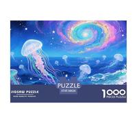 Dreamy Ocean 1000 Pieces Jigsaw Puzzle Relax Adults Teens Fun Activity Jellyfish Decorative Collectible 38x26cm/1000pcs