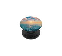 Dreamy Ocean Sunrise Clouds Coastal Sky Art PopSockets Adhesive PopGrip
