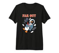 Dreamy Penguin Office Worker Far and Out Motivation Premium T-Shirt