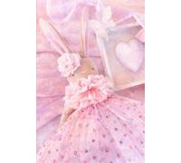 Dreamy Pink Bunny Notebook: Bunny Rabbit Journal Easter- 6 x 9 Inches - 120 Pages - Lined and Blank Pages