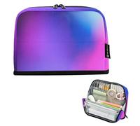 Dreamy Purple Gradient Storage Pencil Bag Zipper Pencil Case Large Pencils Pouch Teen Girls Pen Pouch Boy Decorative College Preppy School Office Supplies